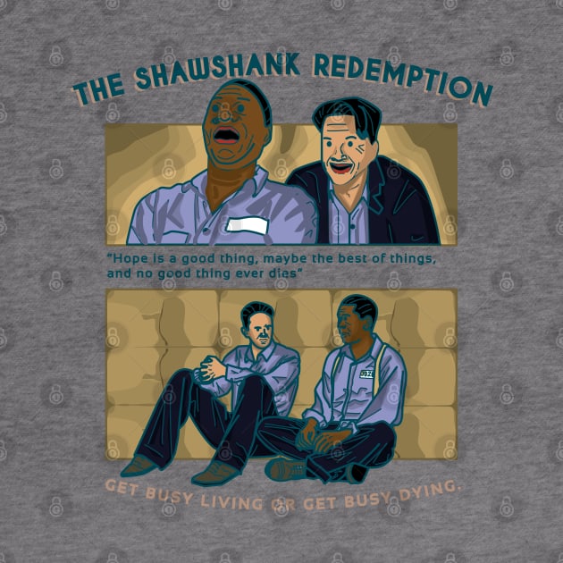 The Shawshank Redemption friendship of Andy and Red Quote Movie by salwithquote